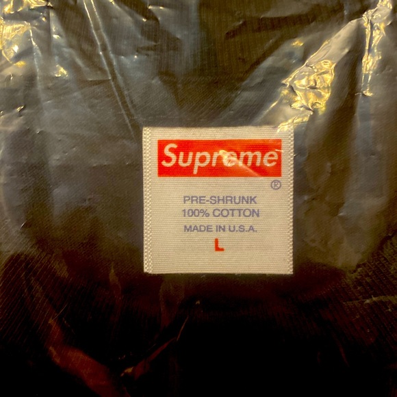 NEW - "SUPREME" Unisex "IRAK" T-Shirt Supreme box Logo center lower, Size: L - Picture 2 of 4